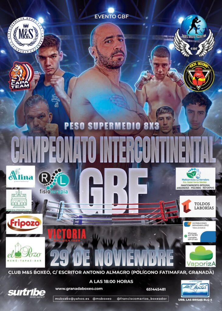 TITULO INTERCONTINENTAL BOXEO PROFESIONAL GBF